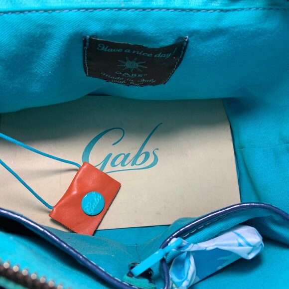 Gabs Blue Patent Leather Women's Designer Purse - Picture 8 of 8